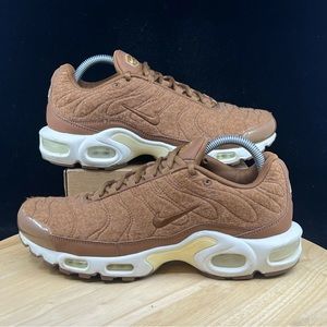Nike Air Max PLUS Quilted Men's Sz 8.5 Shoes Ale Brown 806262-200 (Sz 10 W)